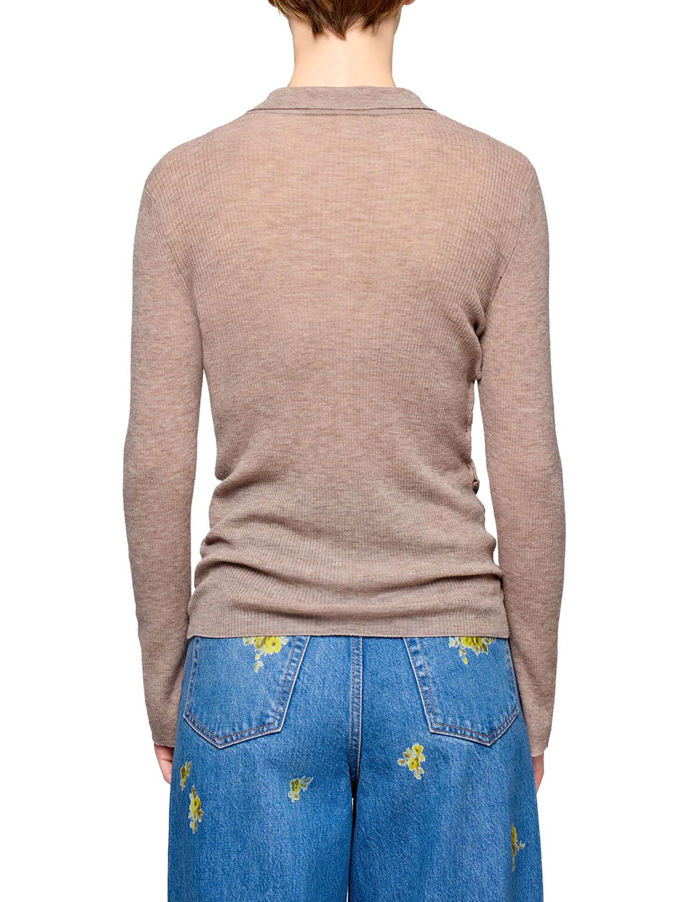 [GANNI] T-shirts Long Sleeve SS26 A1070281883 SAFARI