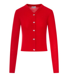[GANNI] Cardigan FW26 A116001206P GOJI BERRY