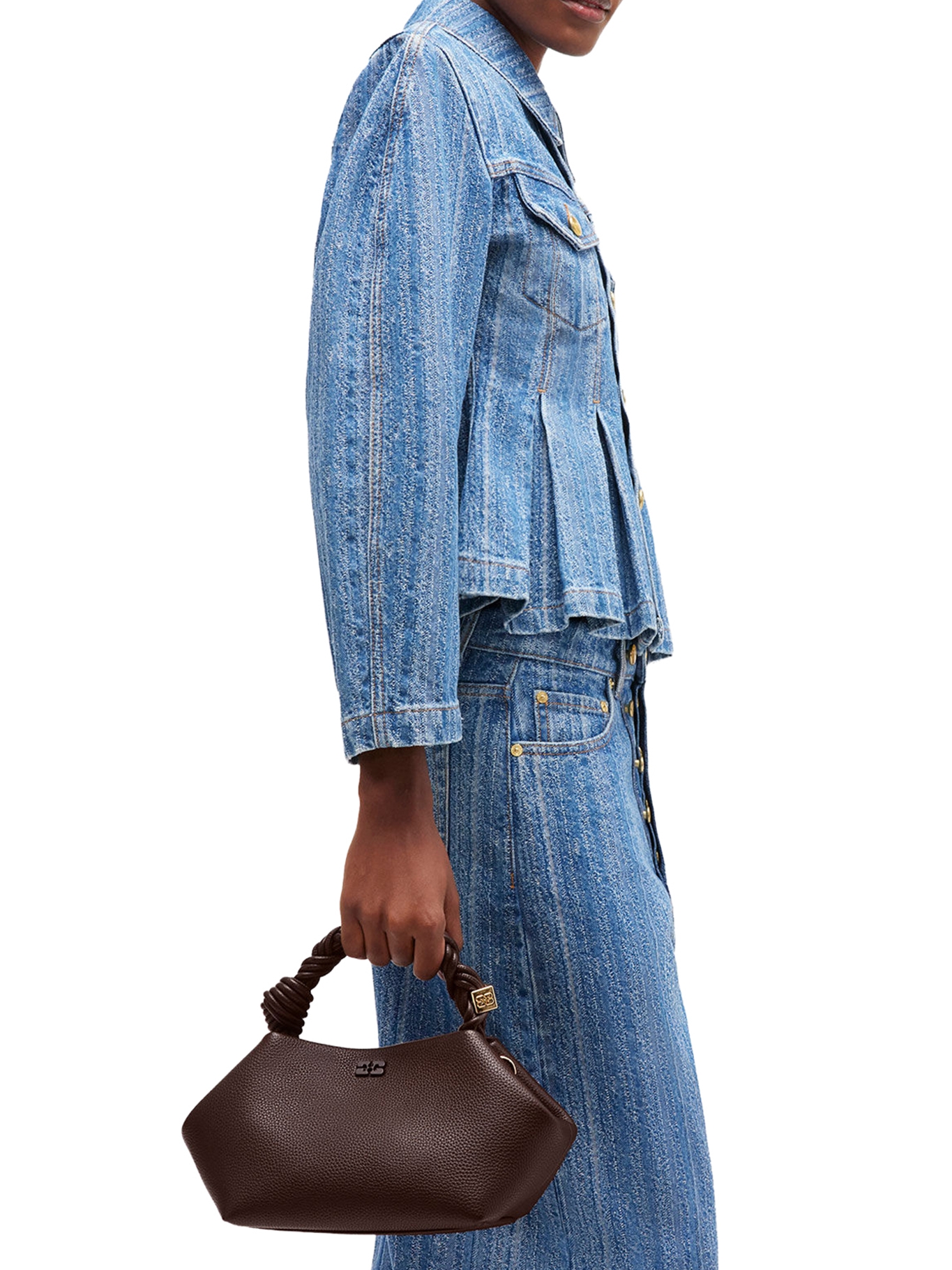 [GANNI] Tote bag FW26 A7274979 CHICORY COFFEE