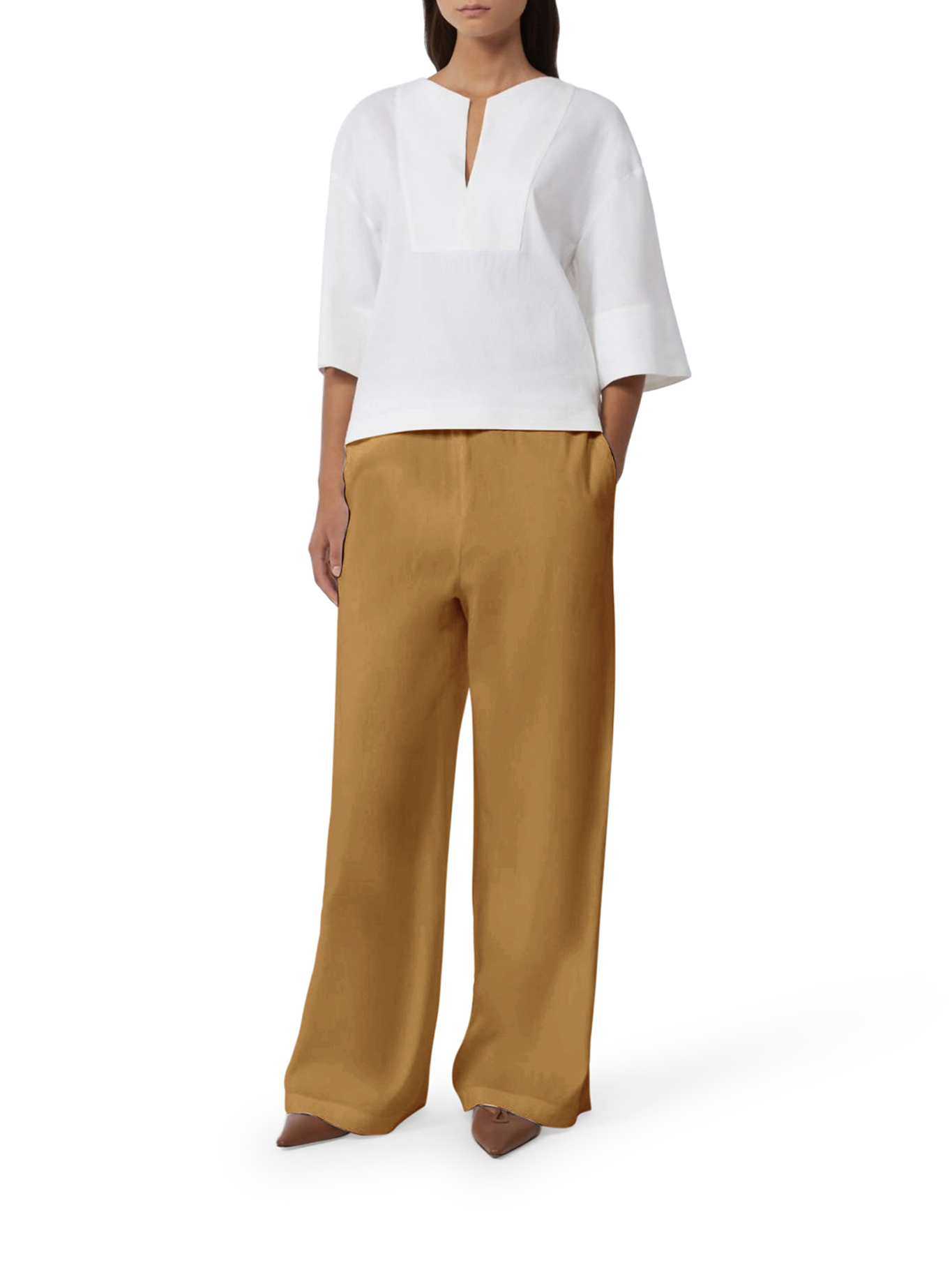 [MAXMARA PURE] Trousers SS26 2611131029600003 DESERT