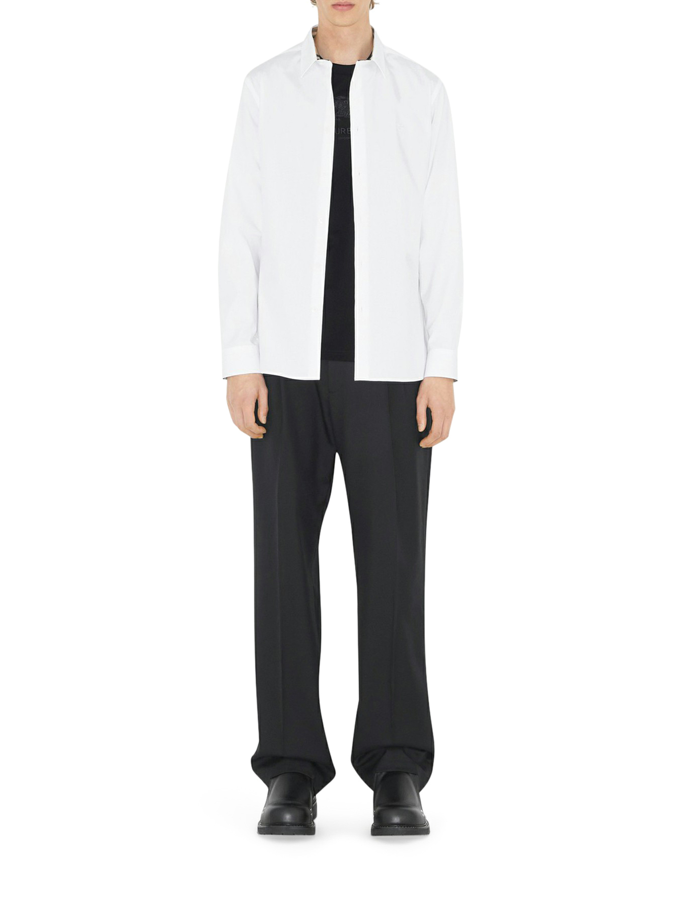 [Burberry] Shirts Long Sleeve FW26 8071465A1464 WHITE