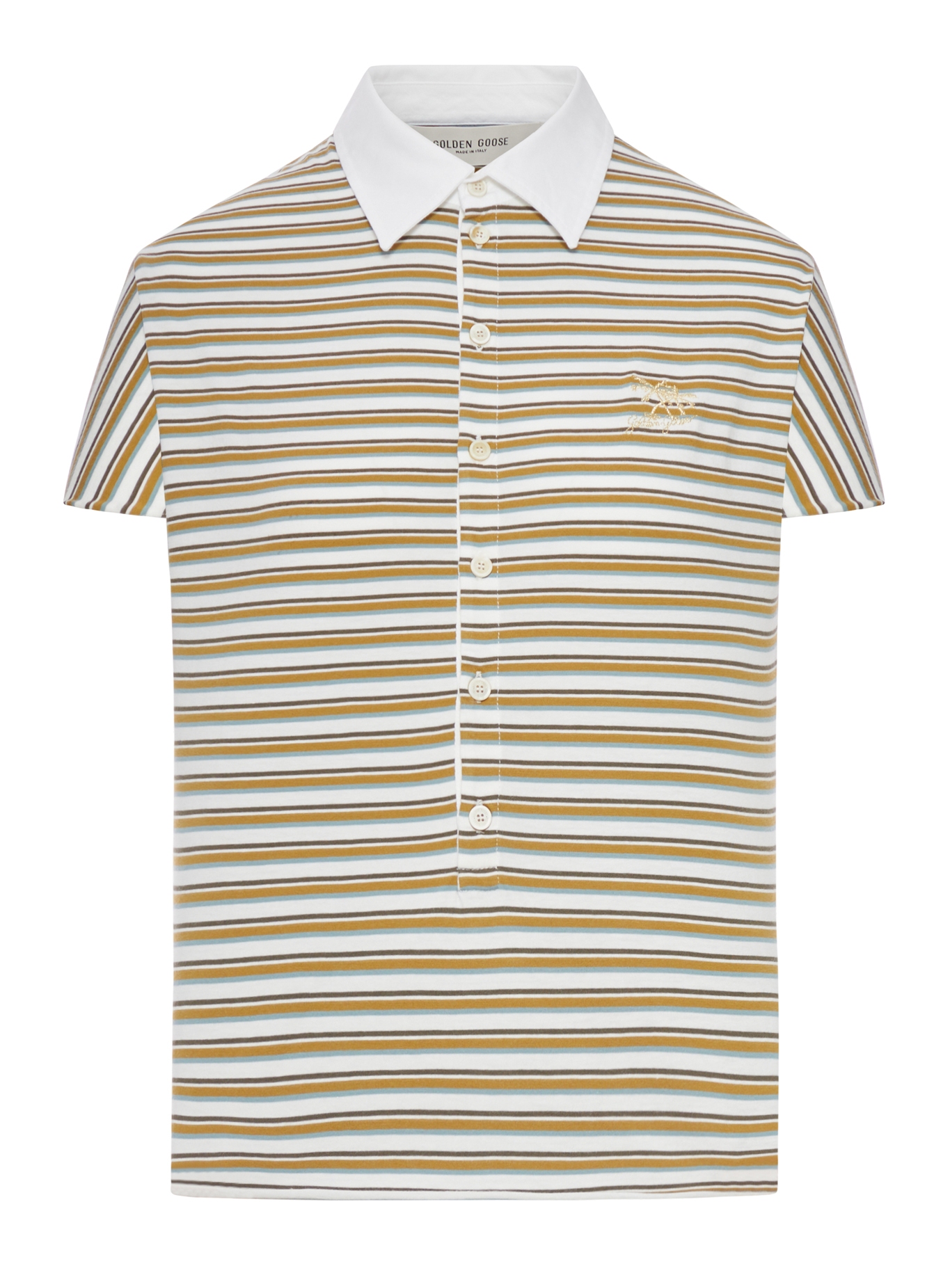 [GOLDEN GOOSE DELUXE BRAND] T-shirts Short Sleeve SS26 GWP02189P00239012364 OFF WHITE SEA TURTLE