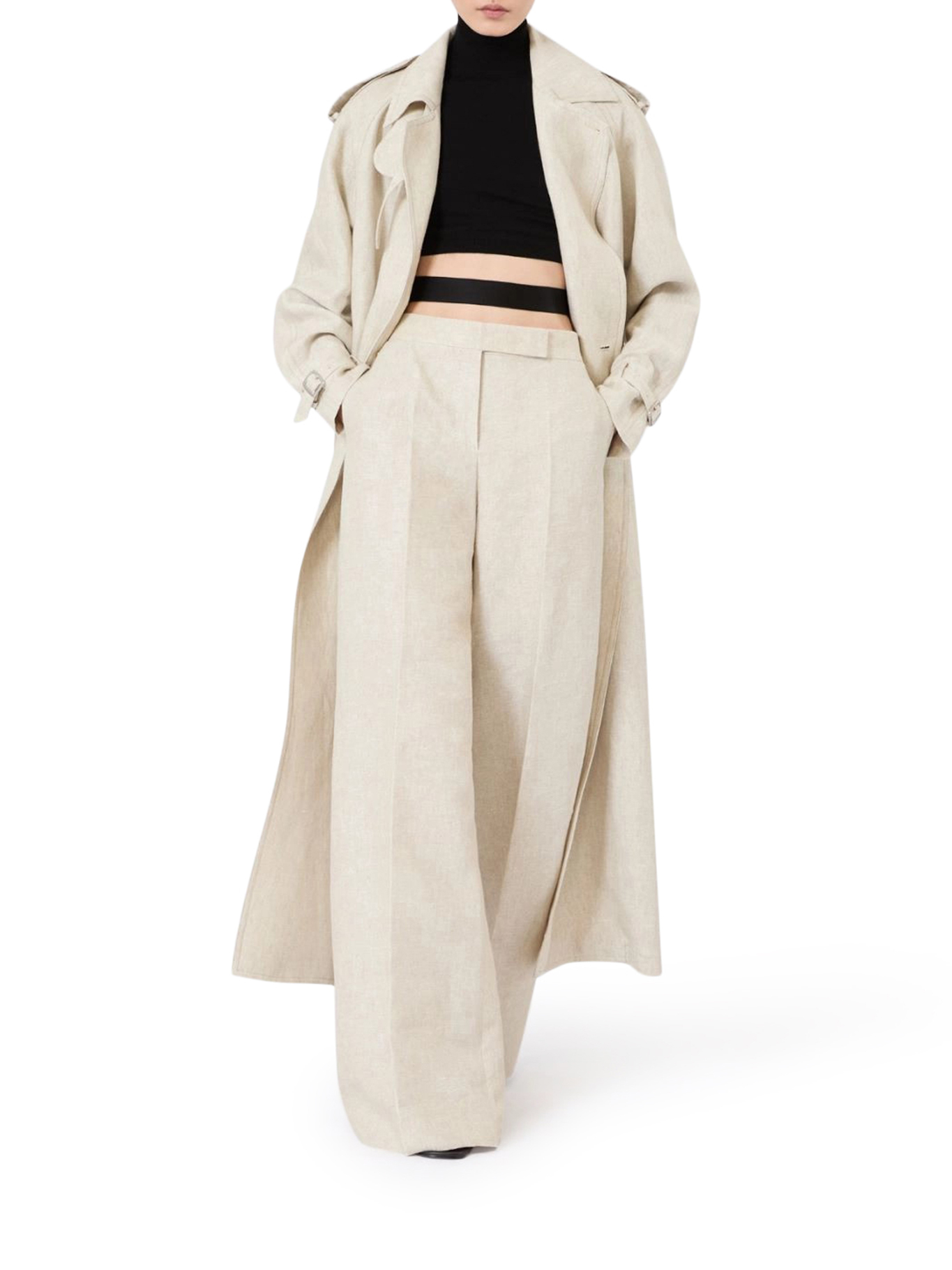 [Max Mara] Trousers SS26 2611131233600002 BROWN GREY