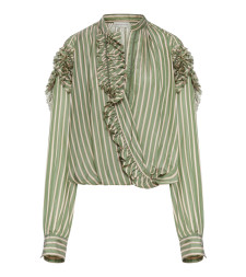 [DRIES VAN NOTEN] Shirts Long Sleeve SS26 2610107453274604 GREEN