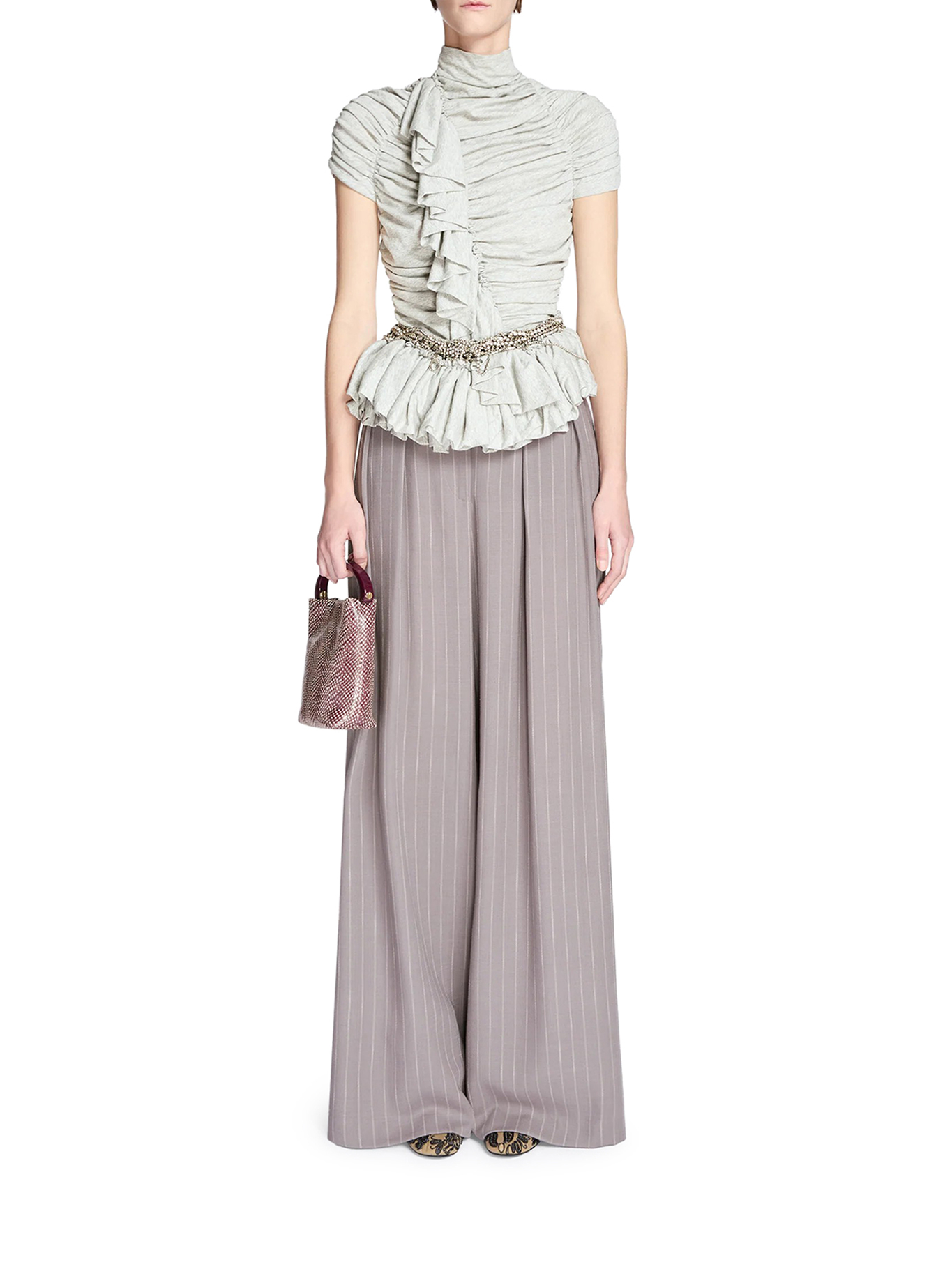 [DRIES VAN NOTEN] Trousers SS26 2610109033306403 LILAC