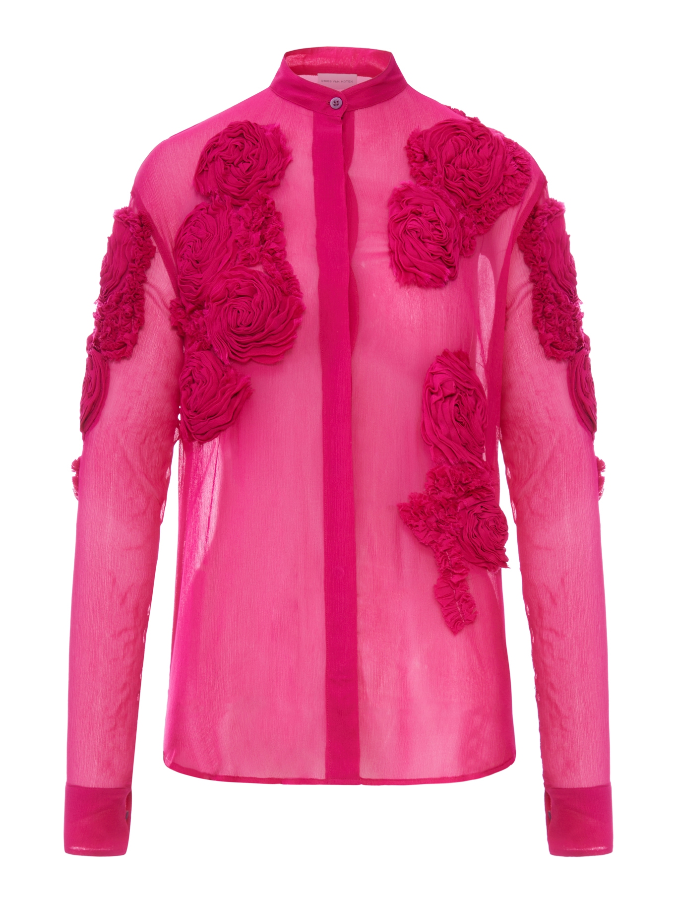[DRIES VAN NOTEN] Shirts Long Sleeve SS26 2610107623376304 FUCHSIA