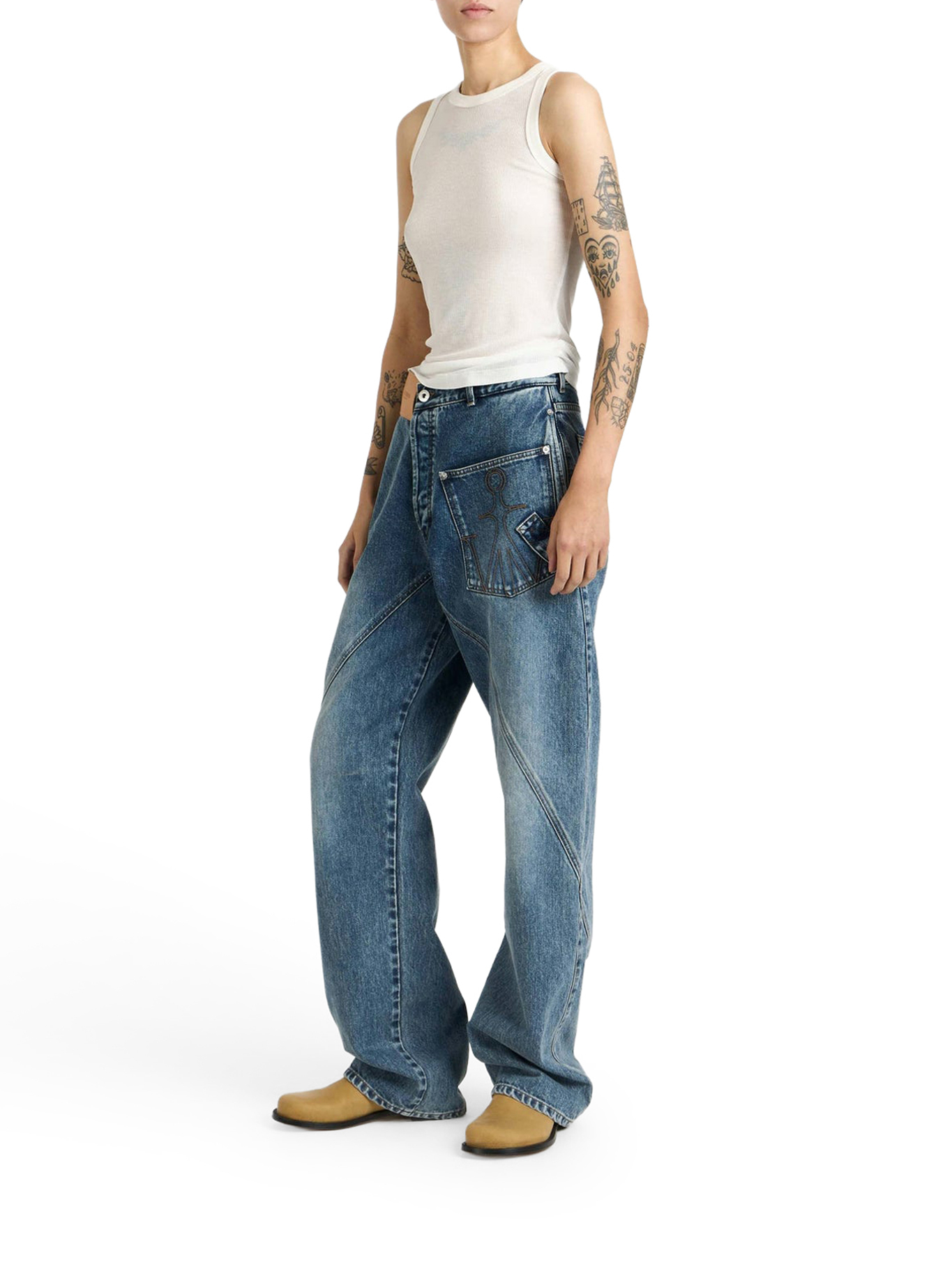[J.W.Anderson] Jeans FW26 DT0127PG1849172 MID BLUE