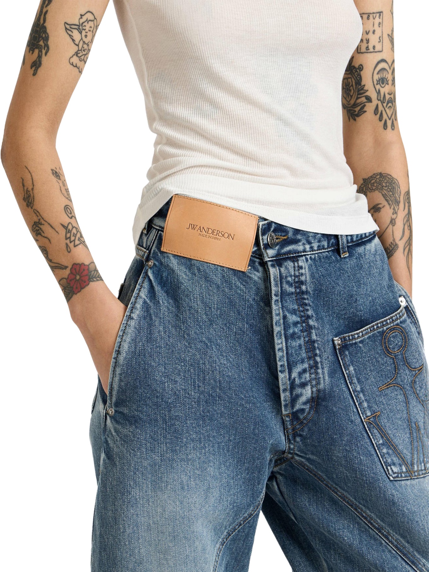 [J.W.Anderson] Jeans FW26 DT0127PG1849172 MID BLUE