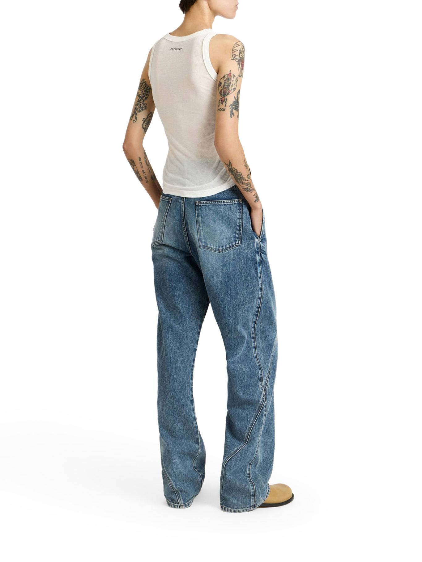 [J.W.Anderson] Jeans FW26 DT0127PG1849172 MID BLUE