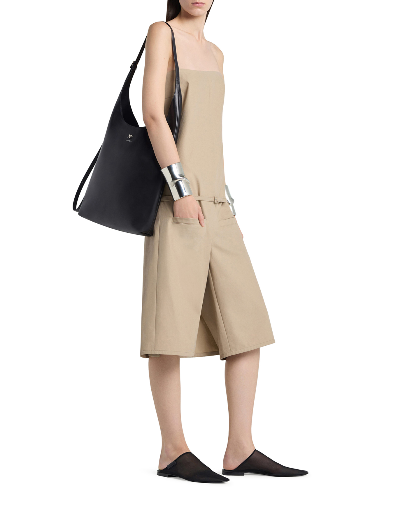 [Courreges] Tote bag SS26 226GSA229CR00279999 BLACK