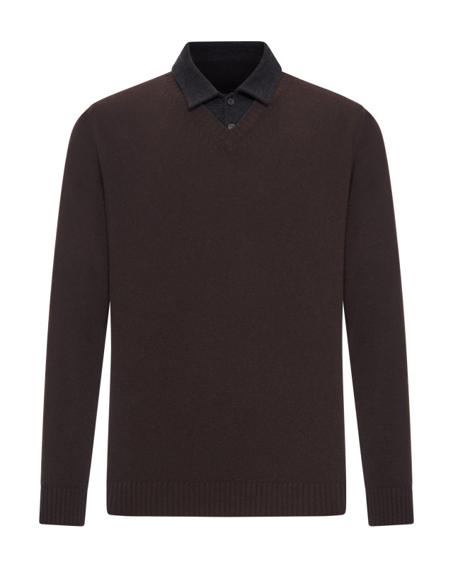 [ROBERTO COLLINA] Knitwear FW26 253M37002SUM37SU08 MORO BLACK
