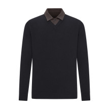 [ROBERTO COLLINA] Knitwear FW26 253M37002SUM37SU09 BLACK MORO