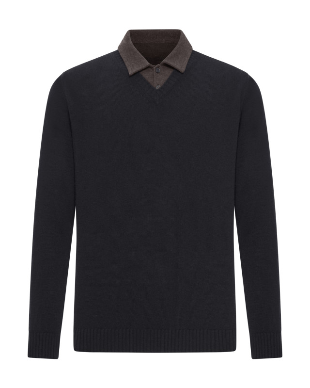 [ROBERTO COLLINA] Knitwear FW26 253M37002SUM37SU09 BLACK MORO