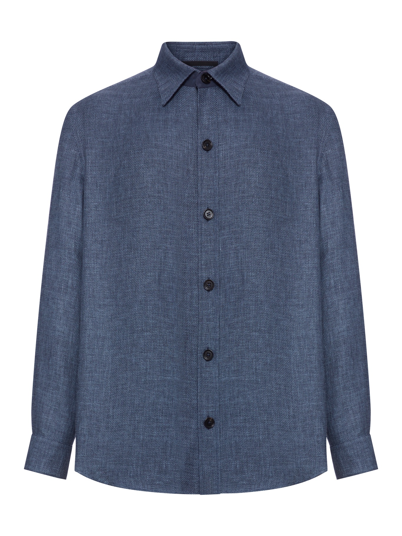 [ZEGNA] Shirts Long Sleeve SS26 UHV75A3SOT52B07G DK BLU SLD