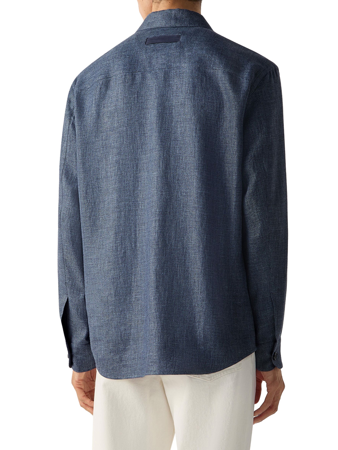[ZEGNA] Shirts Long Sleeve SS26 UHV75A3SOT52B07G DK BLU SLD