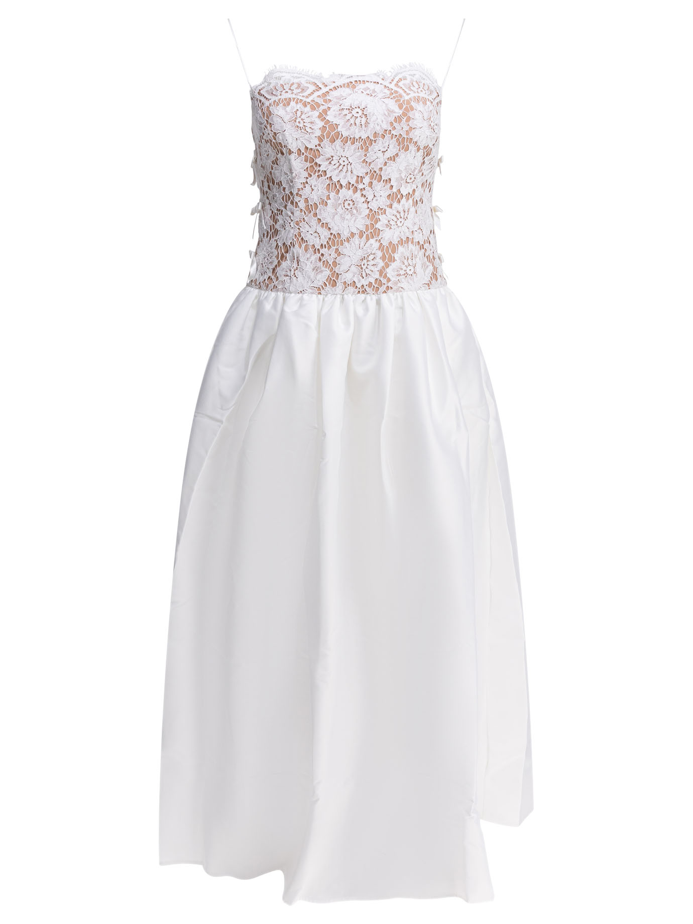 [Self-portrait] Sleeveless dress FW25 AW25-201XA-WWHITE