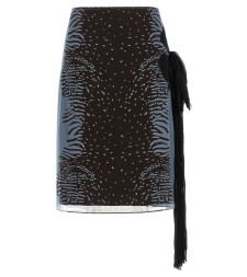 [Ferragamo] Midi skirt SS26 793912WASHEDDENIMEXPRESSO