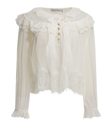 [Self-portrait] Blouse SS26 RS26-192T-WWHITE