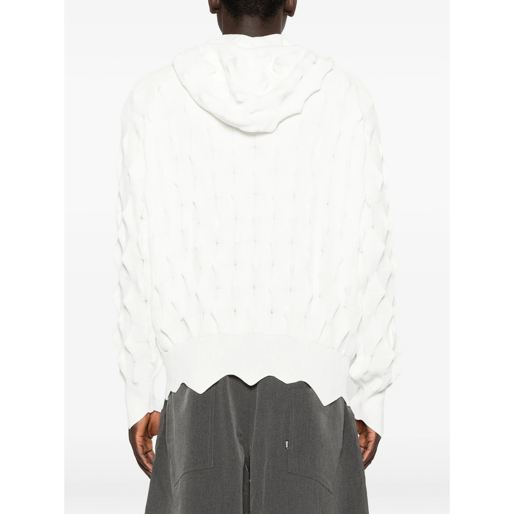 [Madfrenzy] Hoodie SS26 SPIKED  WHITE
