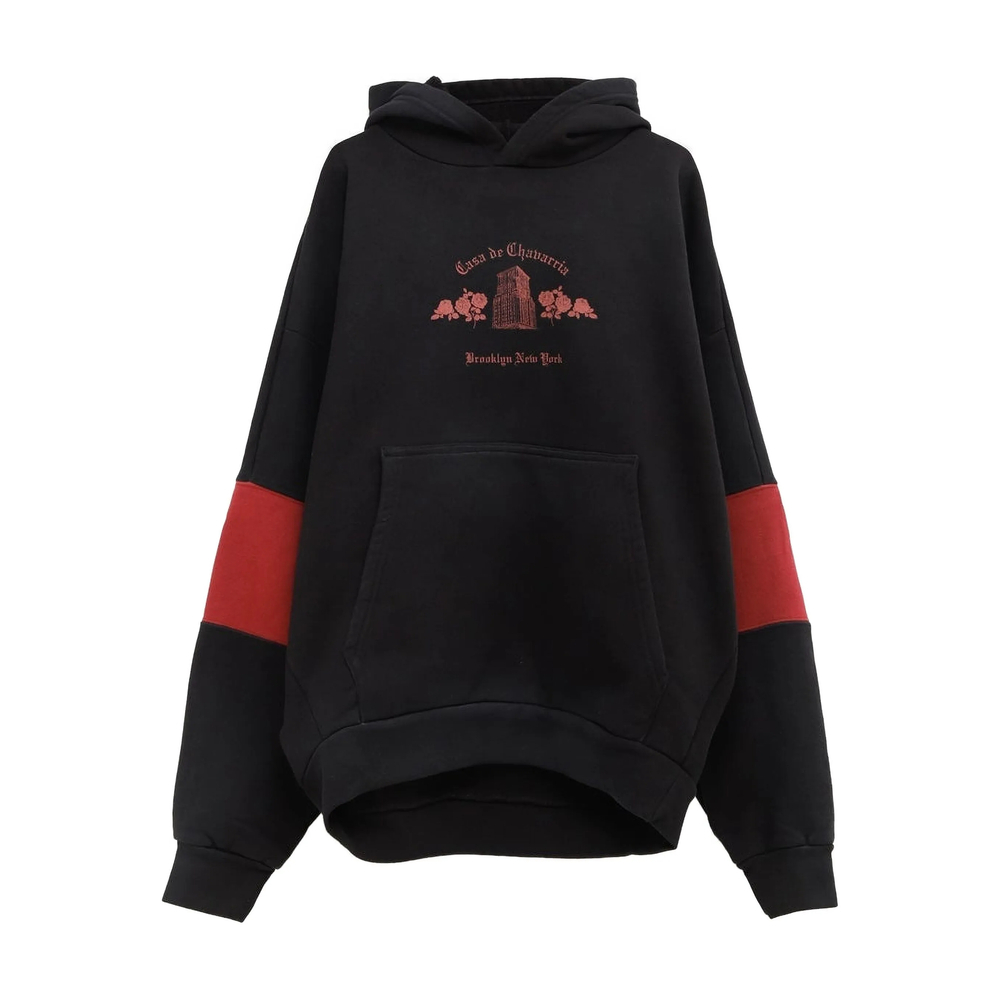 [Willy Chavarria] Hoodie FW25 WCJSY0096-001  BLACK
