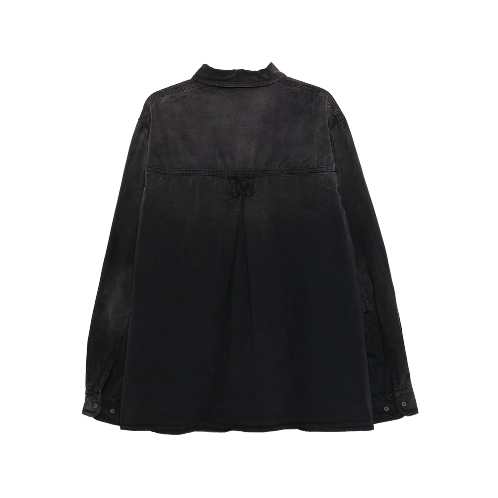 [Willy Chavarria] Shirts Long Sleeve FW25 WCSHT0026-001  BLACK