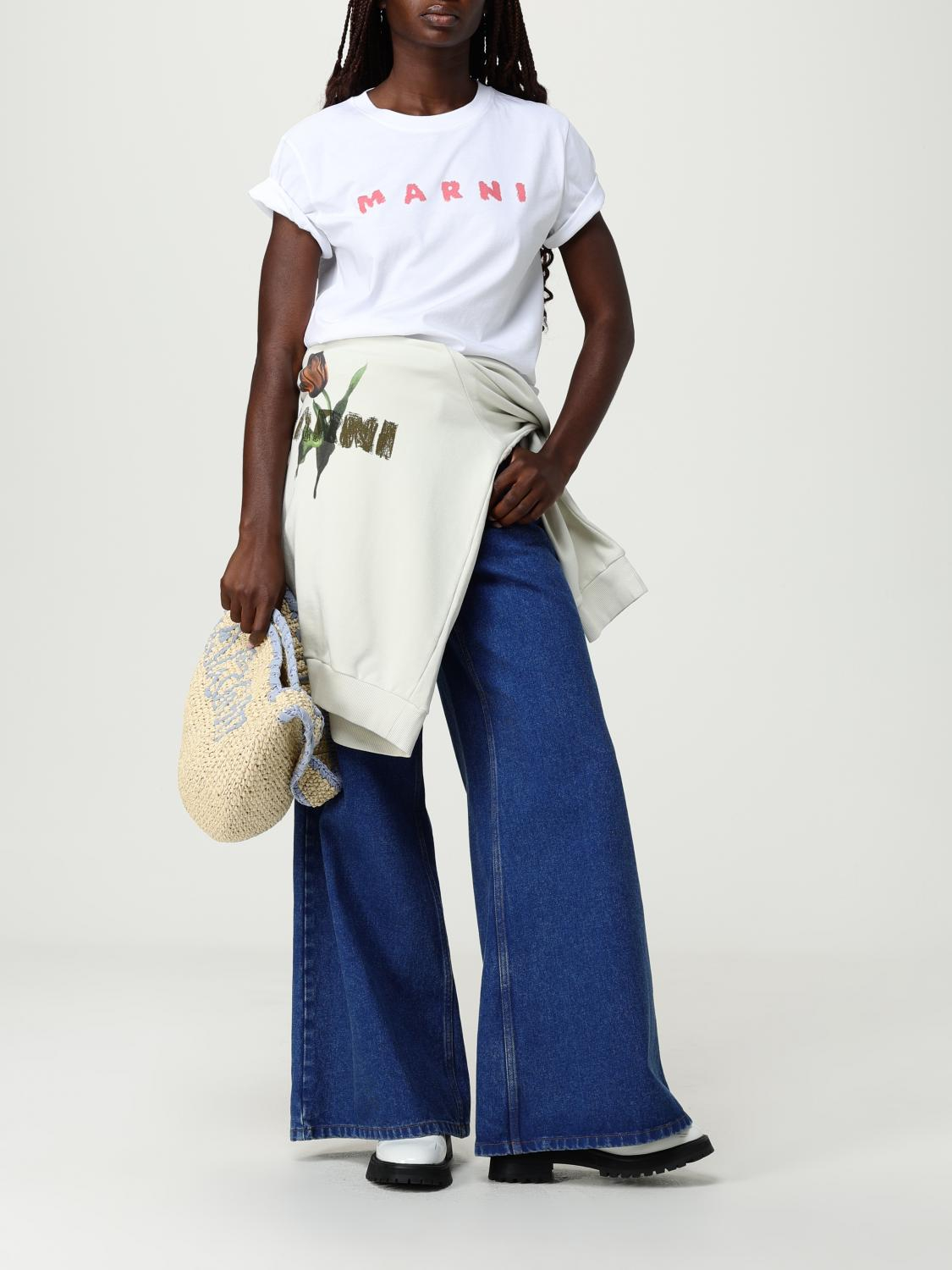 [Marni] T-shirts Short Sleeve FW25 THJE0293P8USCX42 SLW01