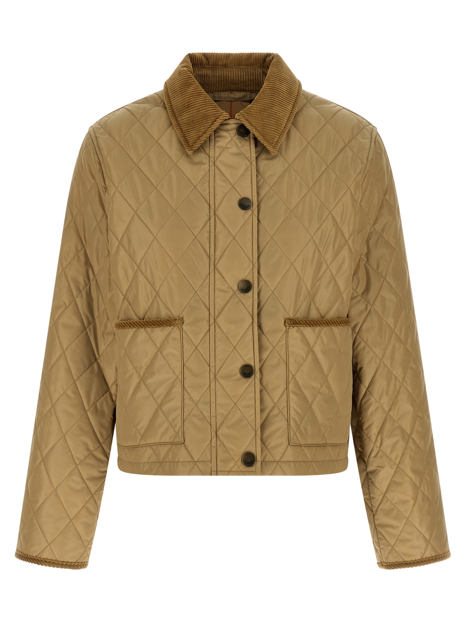 [Burberry] Down jacket SS26 8107466FLAXSANDIPCHECK