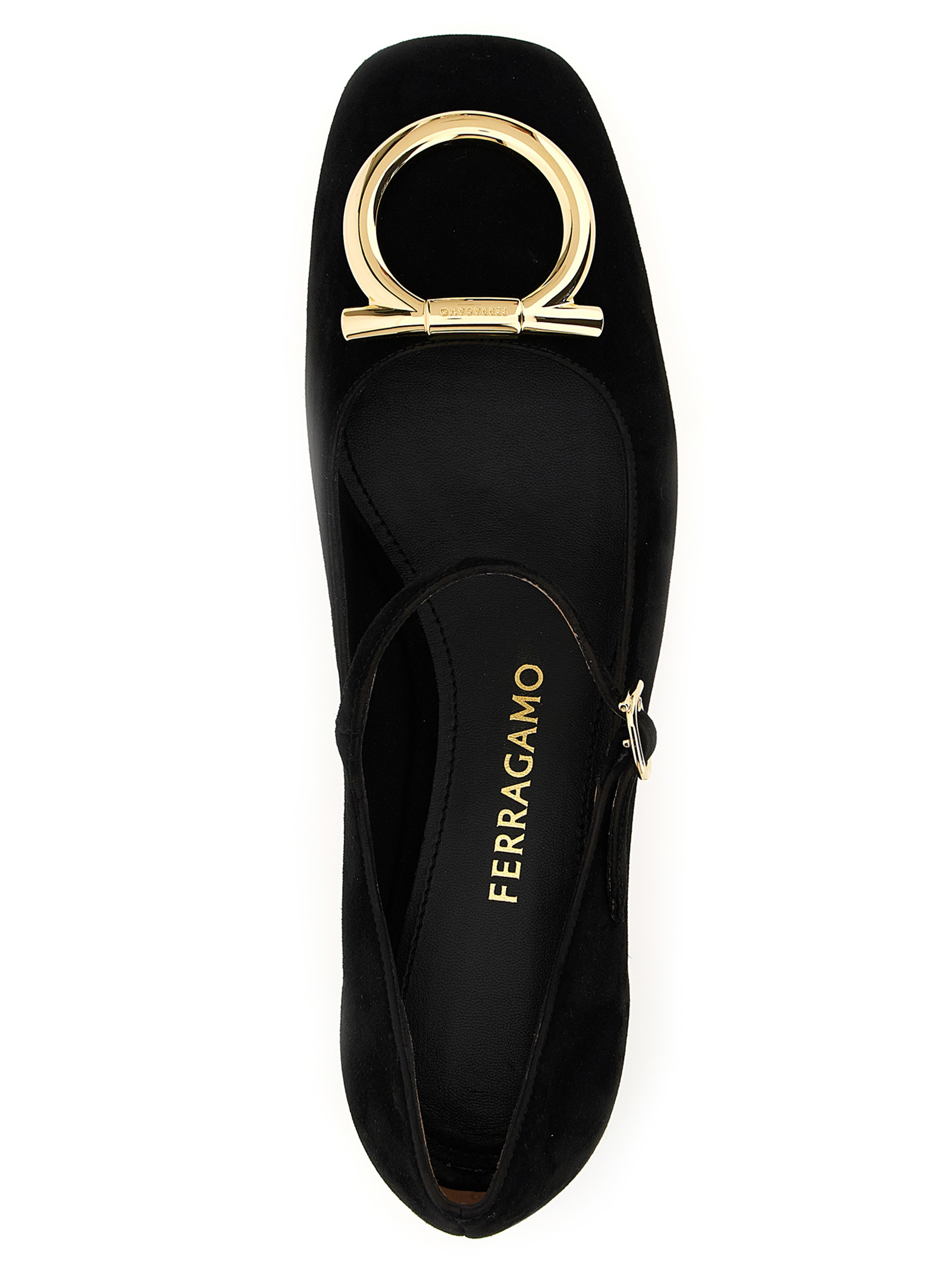 [Ferragamo] Flat shoes FW25 786975NEROAMARETTI