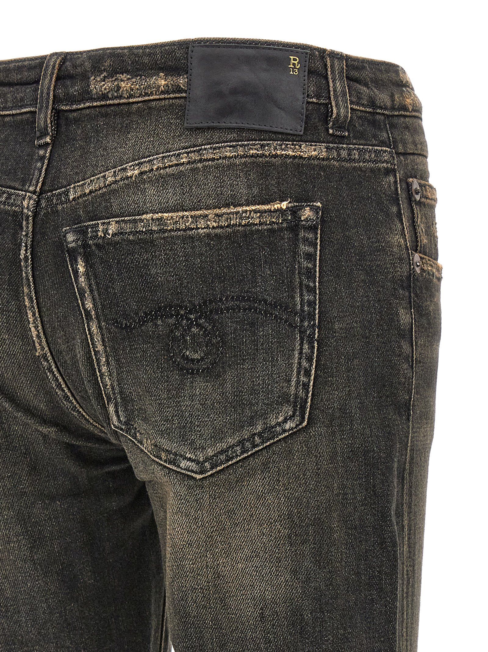 [R13] Jeans SS26 R13W0091D152AABBEYBLACK