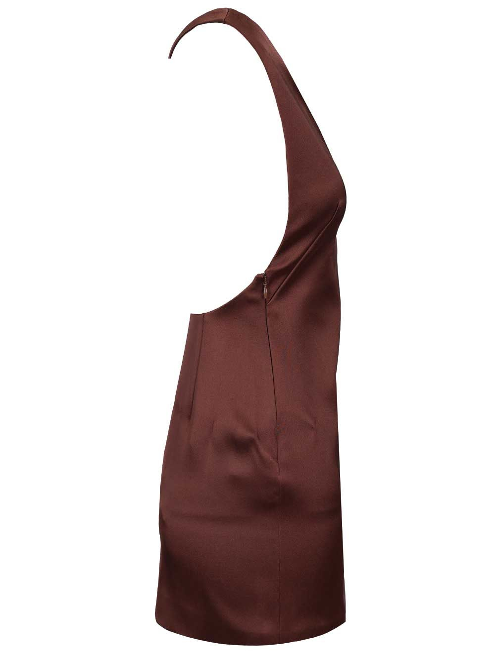 [Self-portrait] Sleeveless dress SS26 SS26-037SB-BRBROWN