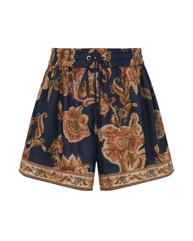 [Zimmermann] Shorts FW26 3497ASS261NJCO NAVY JACOBEAN
