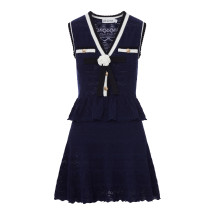 [Self-portrait] Sleeveless dress FW26 PF26075SNNAVY
