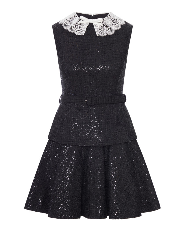 [Self-portrait] Sleeveless dress FW26 PF26002SBBLACK