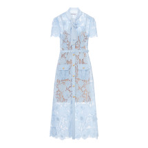 [Self-portrait] Sleeveless dress FW26 PF26111MBLBLUE