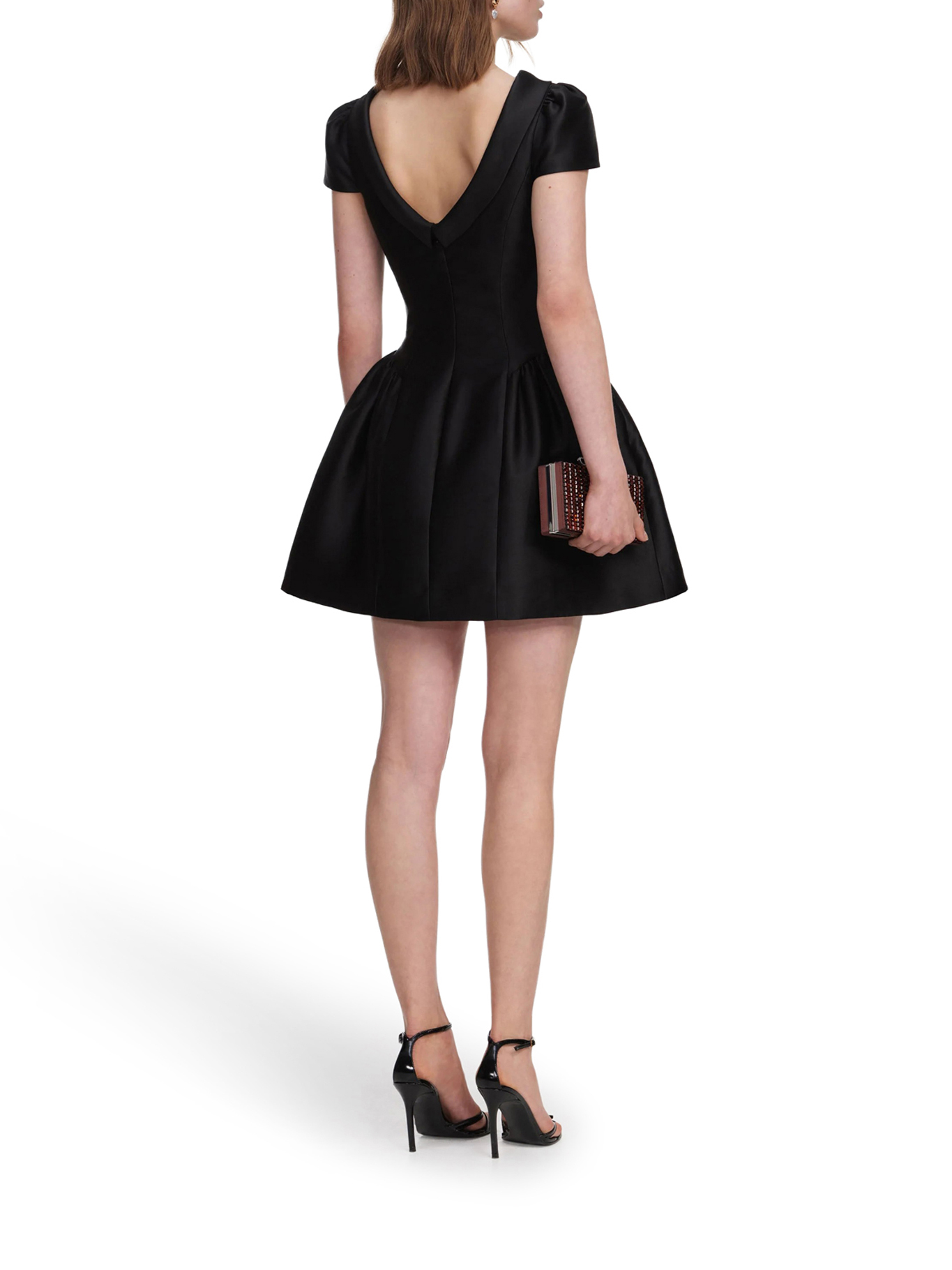 [Self-portrait] Short sleeve dress FW26 PF26097SBBLACK