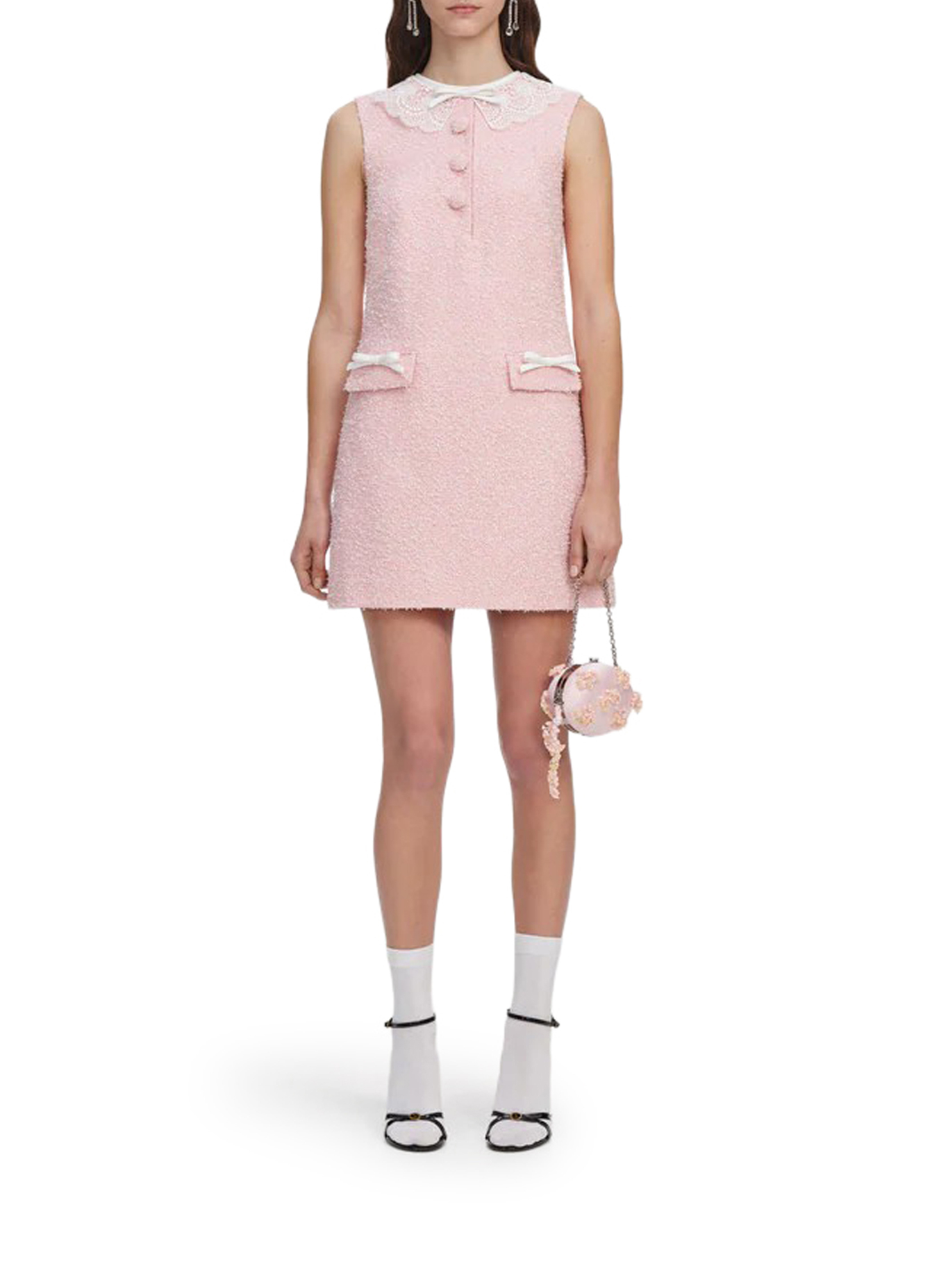 [Self-portrait] Sleeveless dress FW26 PF26002SCPPINK