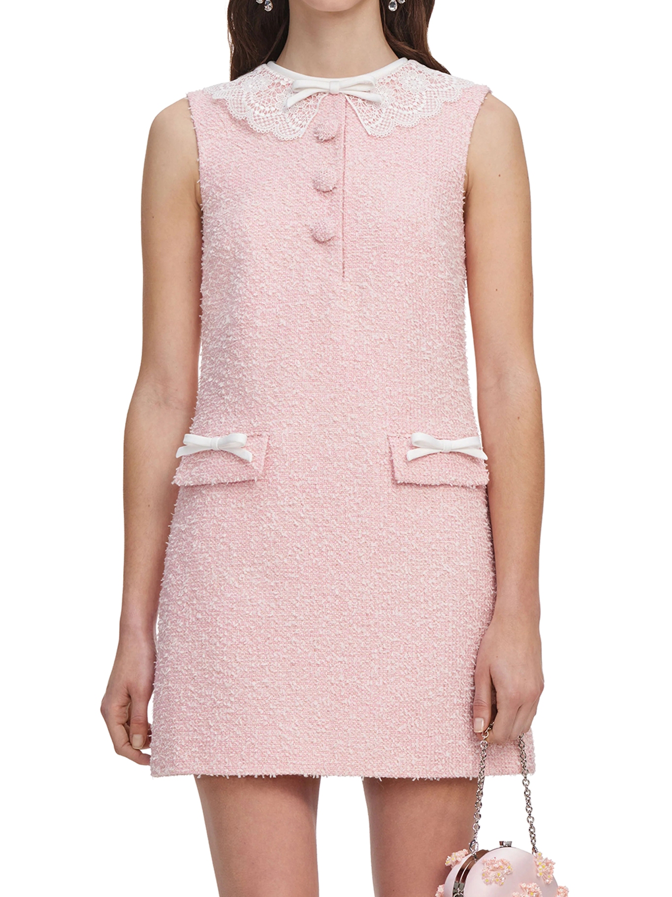 [Self-portrait] Sleeveless dress FW26 PF26002SCPPINK
