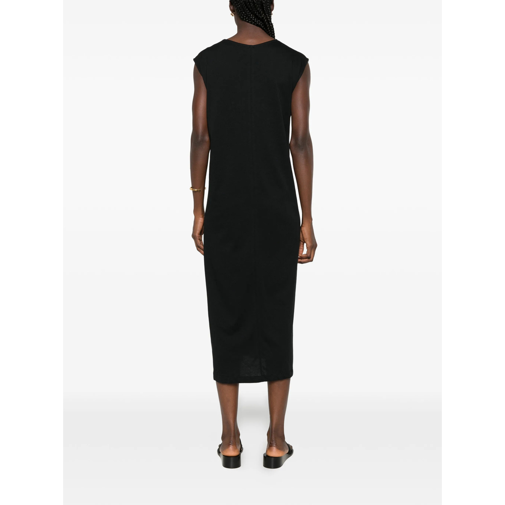 [TOTEME] Sleeveless dress FW26 263-WRD0347 FB0669-001 BLACK