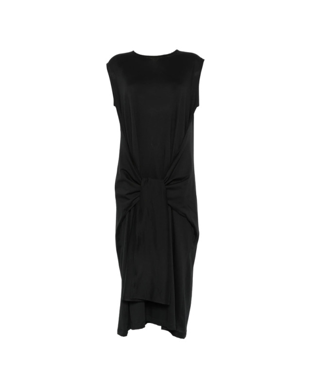 [TOTEME] Sleeveless dress FW26 263-WRD0347 FB0669-001 BLACK