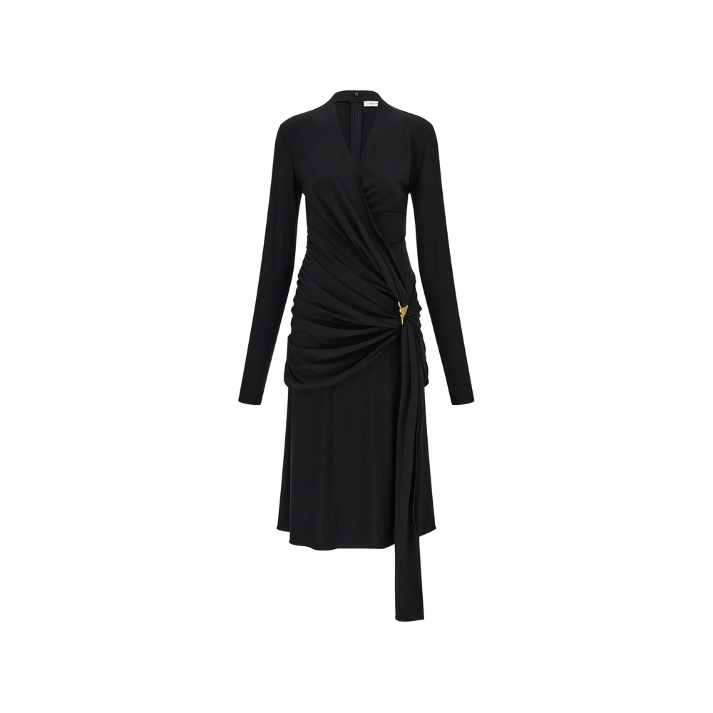 [Ferragamo] Long sleeve dress FW26 13I488 0795897 NERO