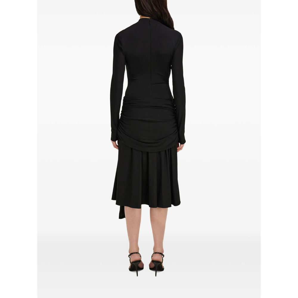 [Ferragamo] Long sleeve dress FW26 13I488 0795897 NERO