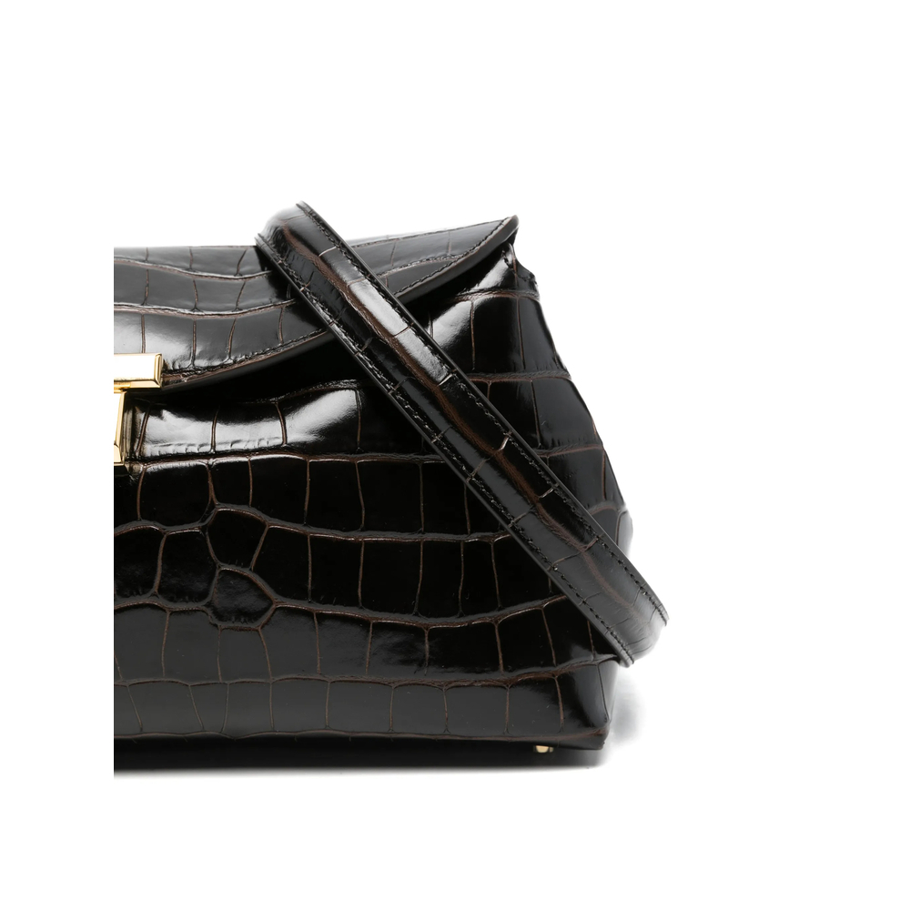 [TOTEME] Clutch bag FW26 234-WAL944 LE0076-034 DKBRO