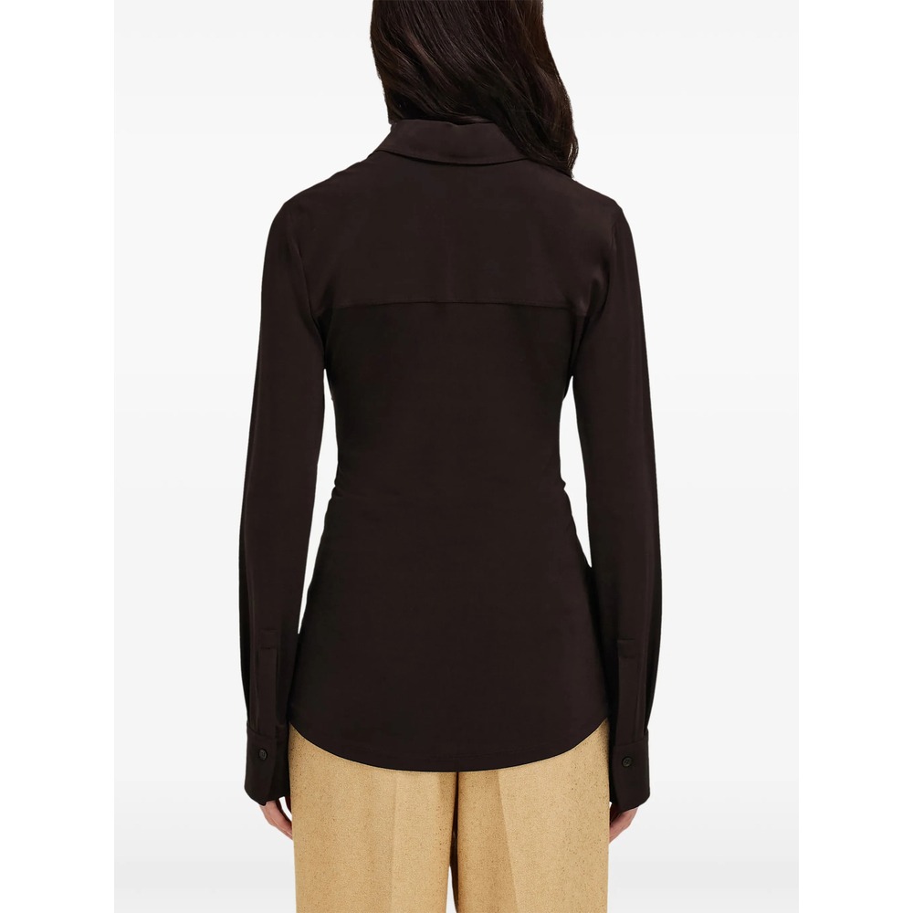 [Ferragamo] Shirts Long Sleeve FW26 13I403 0795858 MARRO