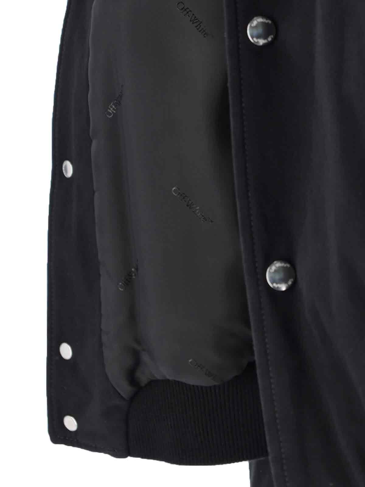 [Off-White] Bomber Jacket SS26 OMEH05FC99FAB0011001BLACK WHITE
