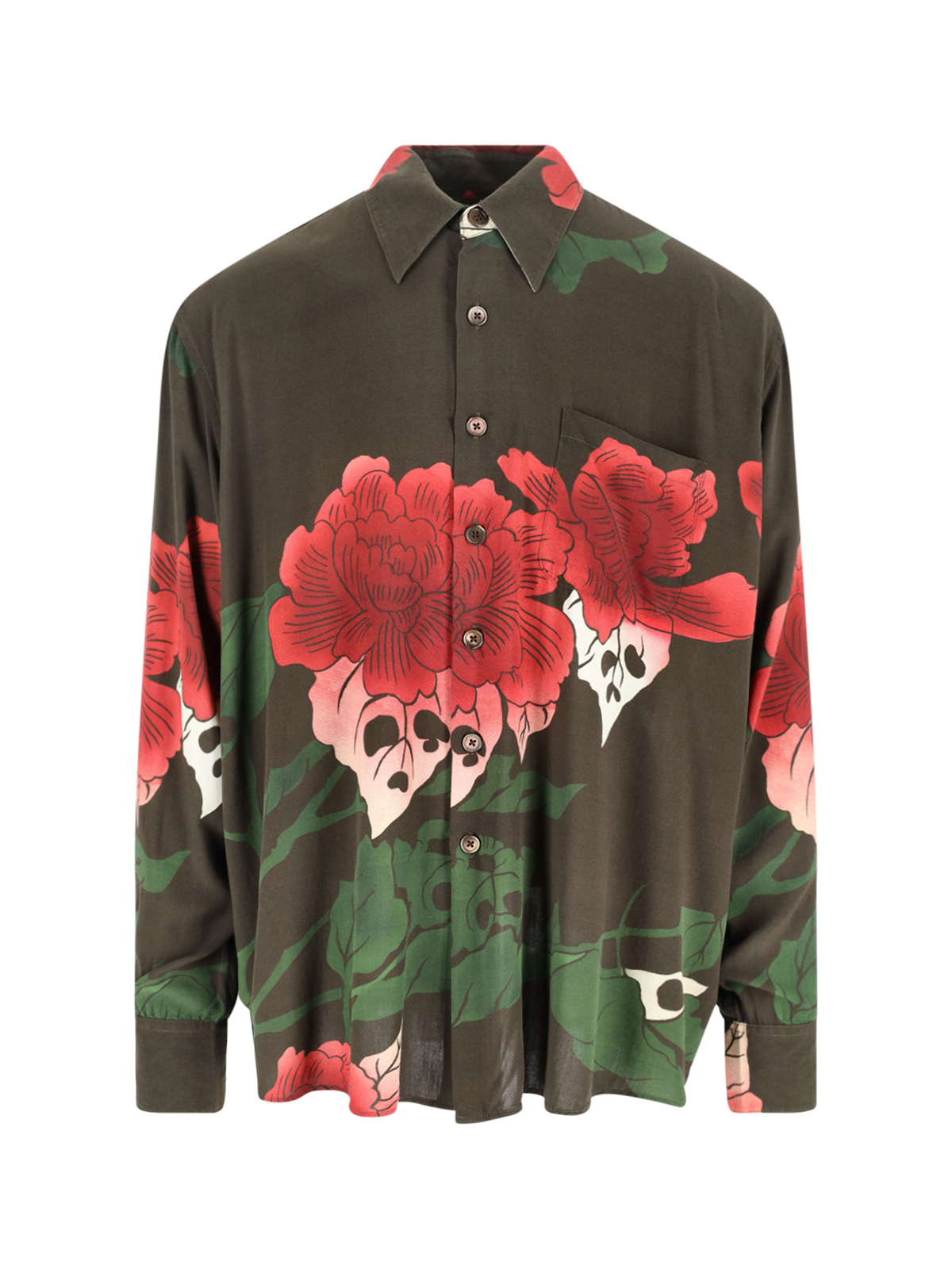 [Our Legacy] Shirts Long Sleeve FW25 M4252AHHELL OF WEEN PRINT