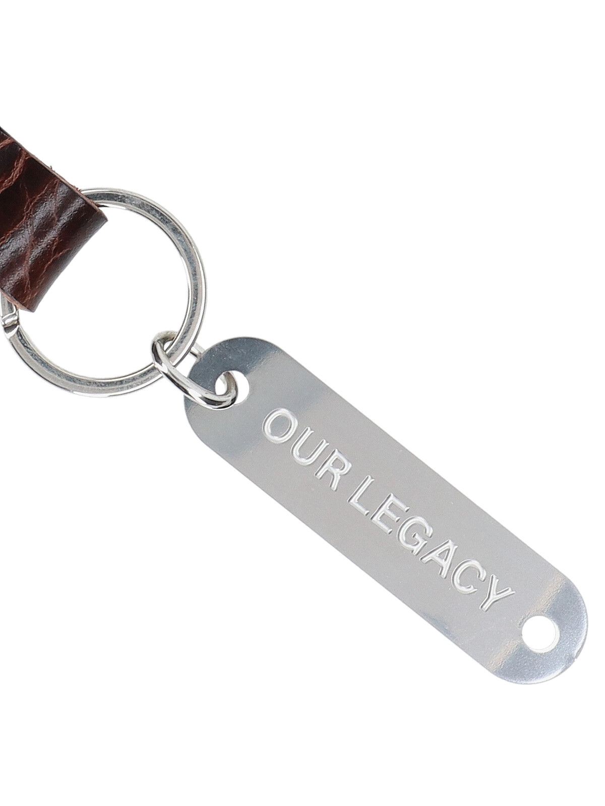[Our Legacy] Keyring FW25 A4258RBLBROWN LEATHER
