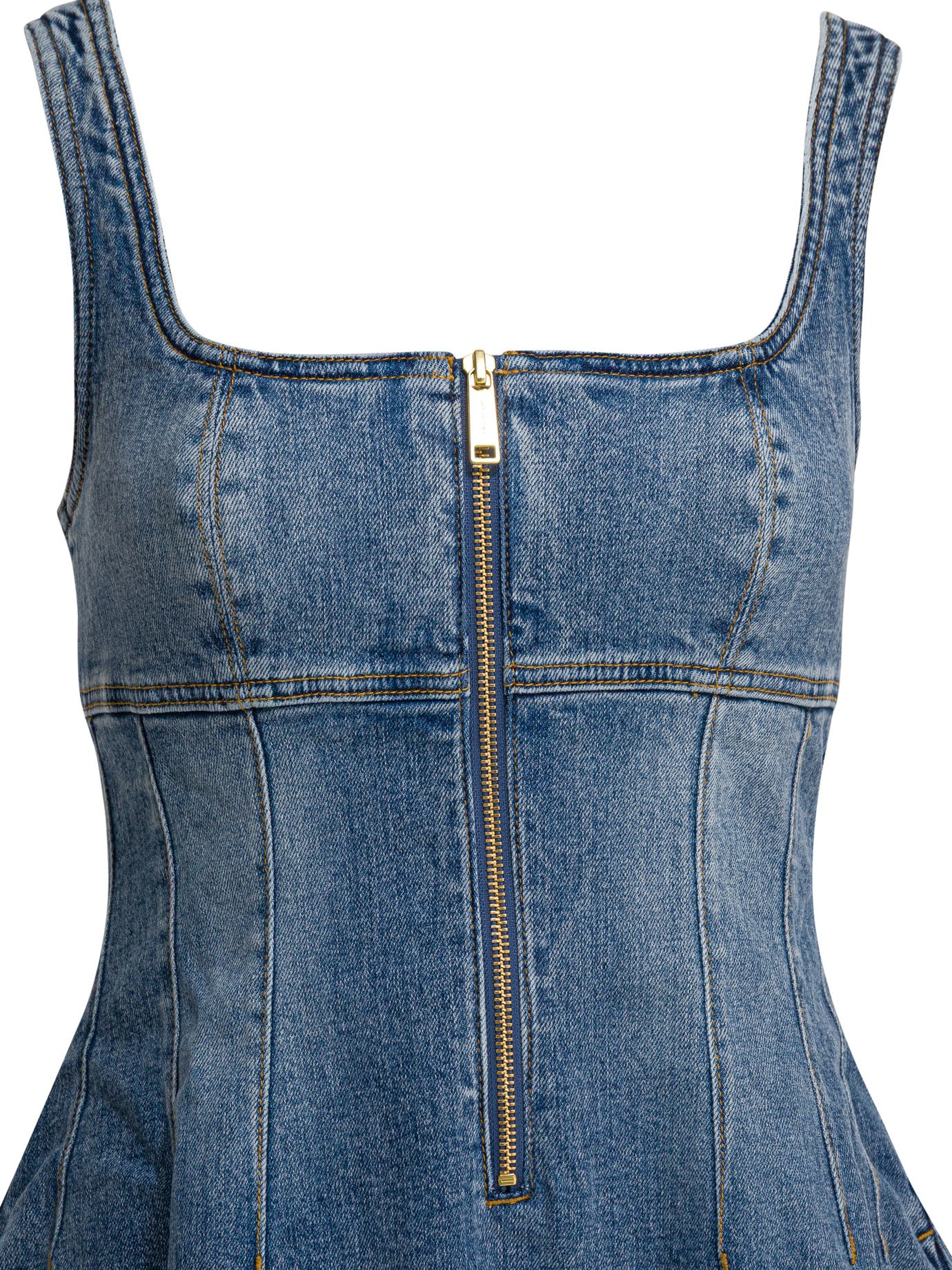 [Self-portrait] Sleeveless dress SS26 RS26-812S-BLBLUE