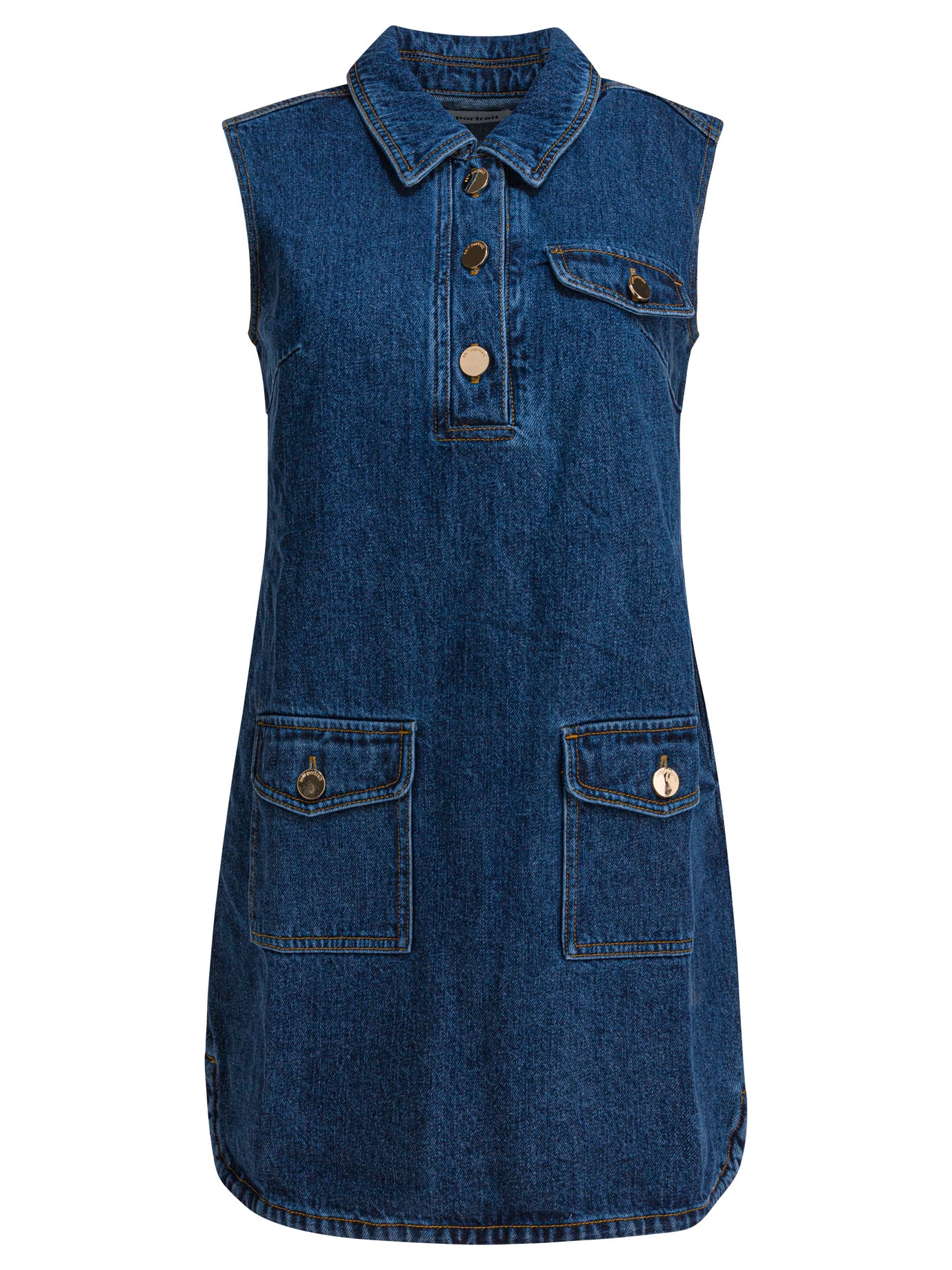 [Self-portrait] Sleeveless dress SS26 PF25-803S-BLBLUE