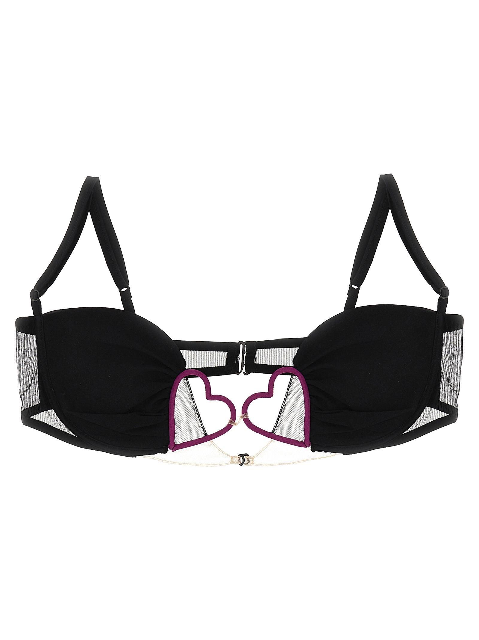 [Nensi Dojaka] Brassiere SS23 NDSS23LIN001BLKFCS