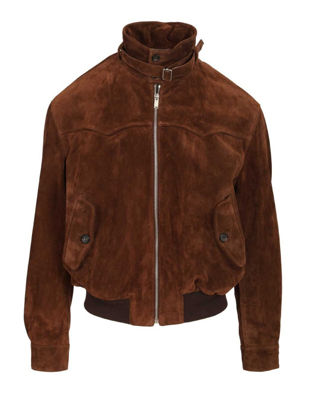 [McQueen] Leather Jacket SS26 857770Q5AQ22023